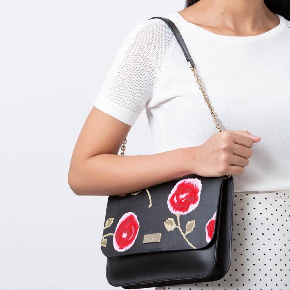 NWT🌟 KATE SPADE Putnam Drive Hazy Rose Blackmulti